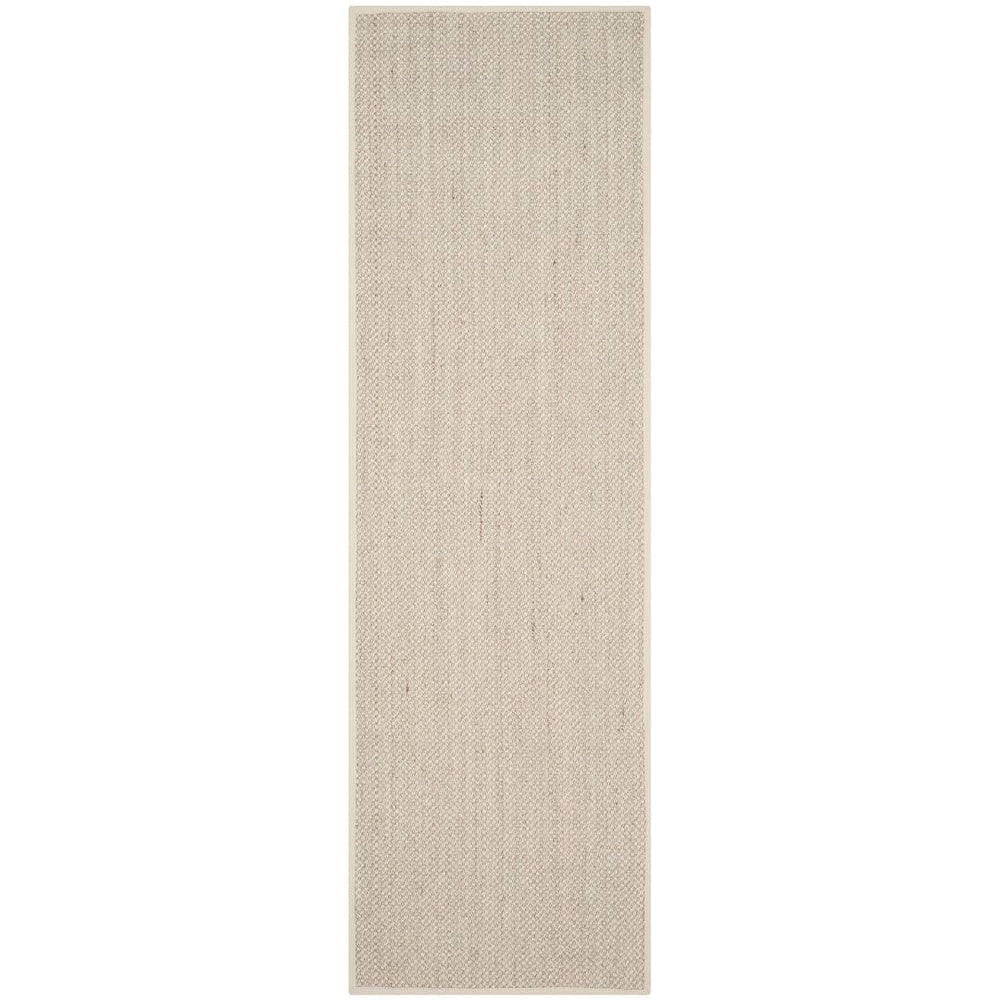 Tallowick Sisal Marble/Beige Area Rug Beachcrest Home Rug Size: Runner 2'6" x 8'