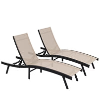 AECOJOY Outdoor Chaise Lounge, All Weather Pool Lounge Chairs Ergonomic Design (Beige, 1 PCs) - Product image 10