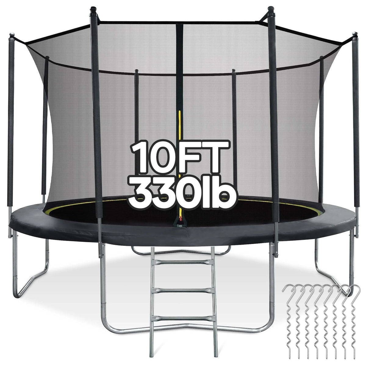 MARNUR 8FT Trampoline for Kids Trampoline with Enclosure Net, Ladder, Wind Stakes - Product image 17