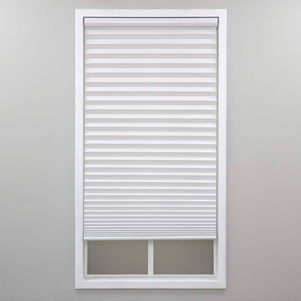 Perfect Lift Window Treatment Cut-to-Width White Cordless Light Filtering Pleated Shade - 27 in. W x 48 in - Product image 1