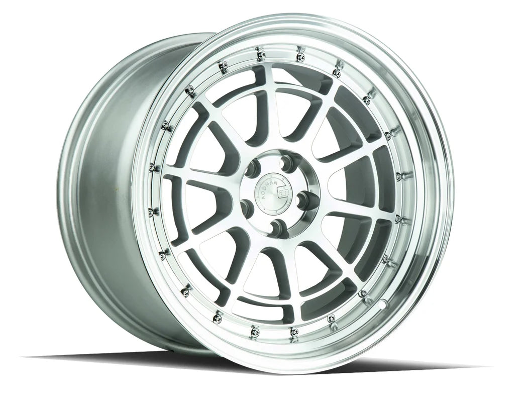 Aodhan AH04 18" 5x114.3 Silver Machined Face And Lip