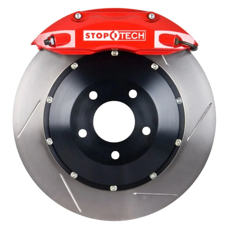 Stoptech Big Brake Kit 01-06 BMW M3 (E46) Front 4 Piston 355x32 Red Calipers Slotted Two Piece Rotors