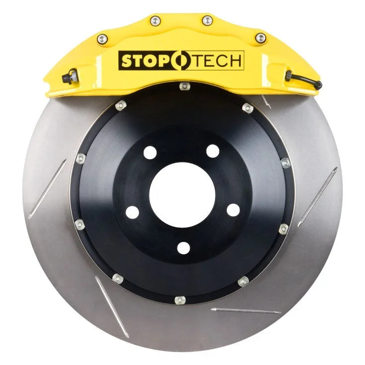 Stoptech ST60 Yellow Slotted Big Brake Kit 07-13 BMW 335is 335i 335d (Front)