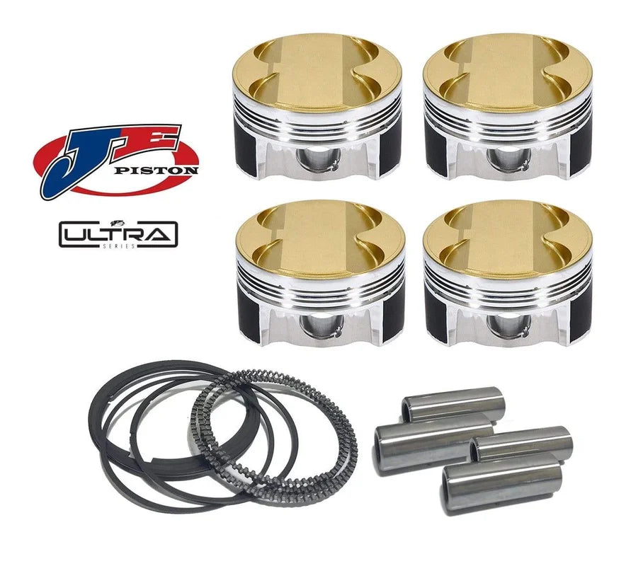 Ultra Series 23mm Pin Piston Set By JE - 83.5mm +1.00mm Oversized Bore | 9.6:1 CR | Stock Stroke - 92.8mm - VW/Audi 2.0T TSI