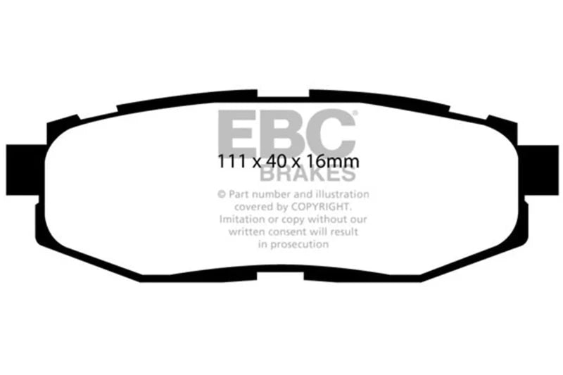EBC - Rear Redstuff Pad PN DP31758C