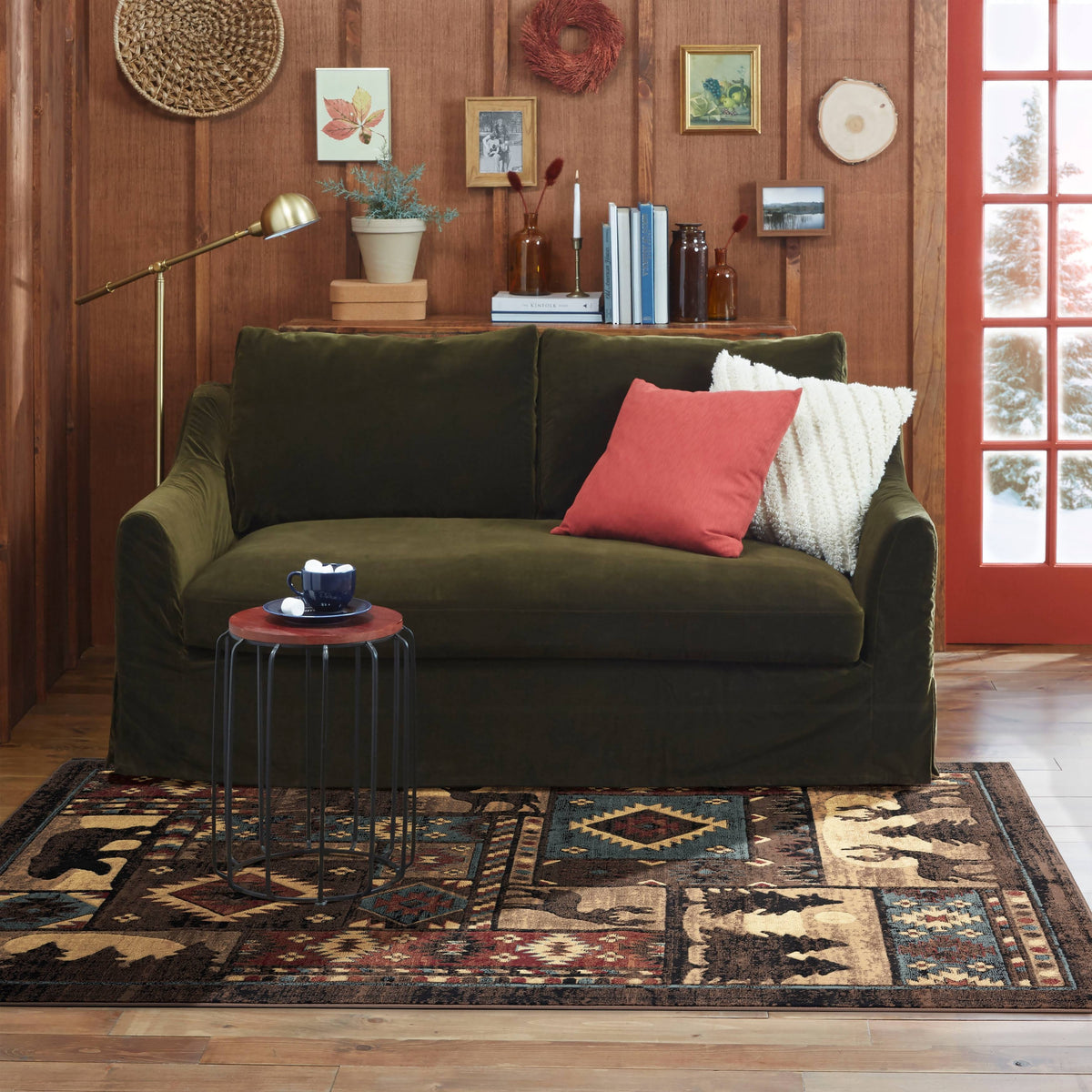 Home Dynamix Buffalo Bear Rustic Area Rug - 7'10"x10'5" - Product image 1