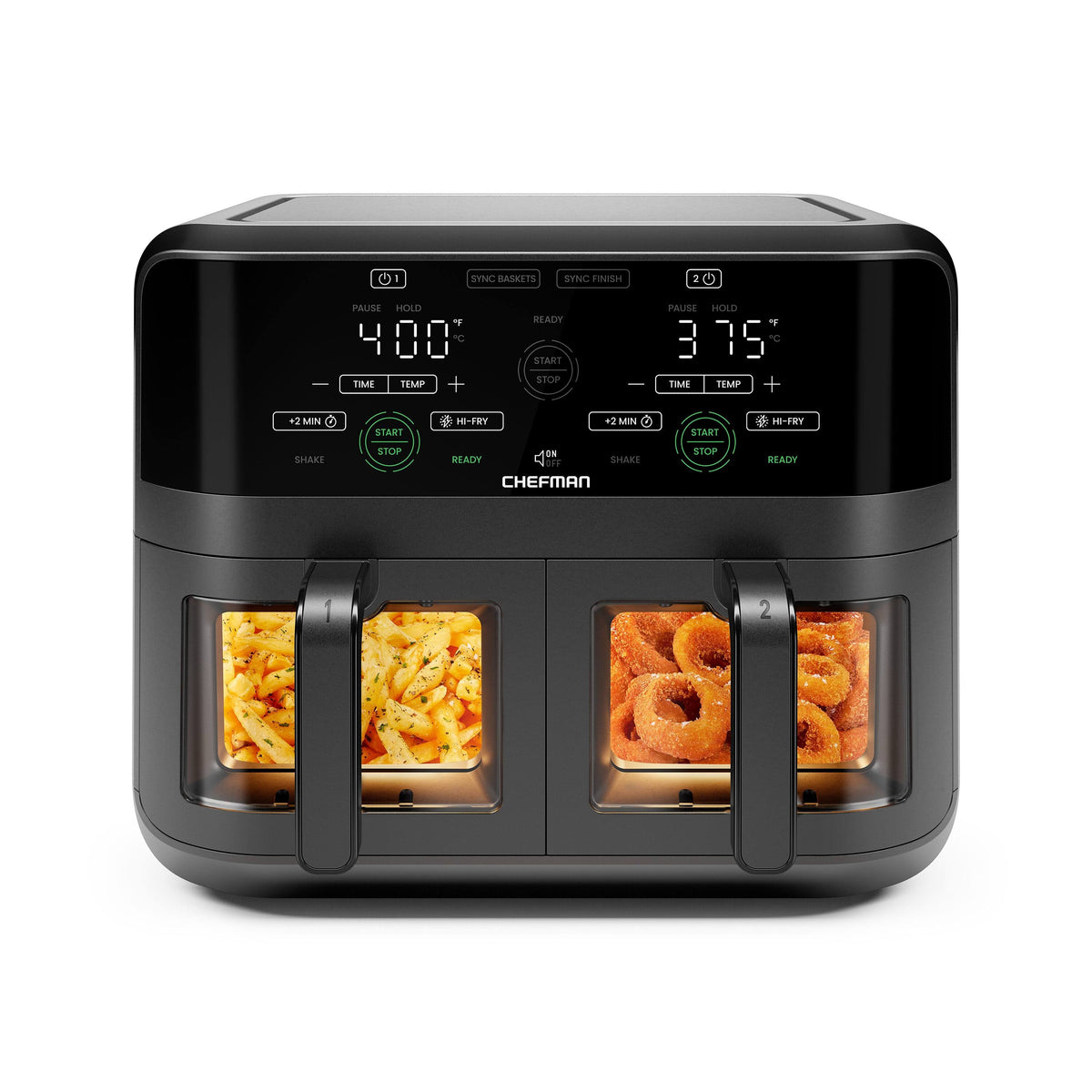 Chefman 6-Qt. Dual Basket Air Fryer with Easy-View Window - Product image 1