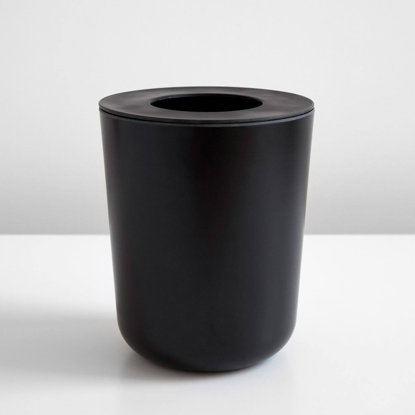 Bano Bamboo Bathroom Bin in Various Colors - Black - EKOBO - Product image 1