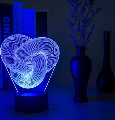 Twist Abstract LED 3D Night Light Touch Colorful Acrylic 3D Table Lamp Decoration Lighting Baby Sleeping - Product image 8