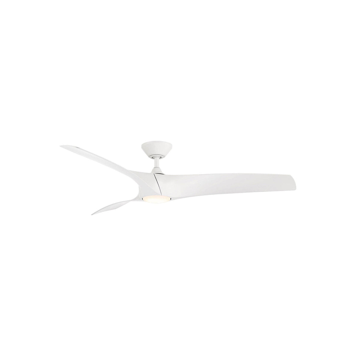 Modern Forms 52" Zephyr Smart Ceiling Fan - Matte White - Product image 1