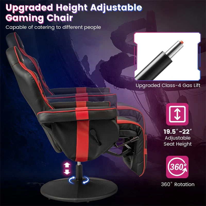 Ergonomic Gaming Recliner Chair with Massage, Retractable Footrest & Cup Holder - Product image 31