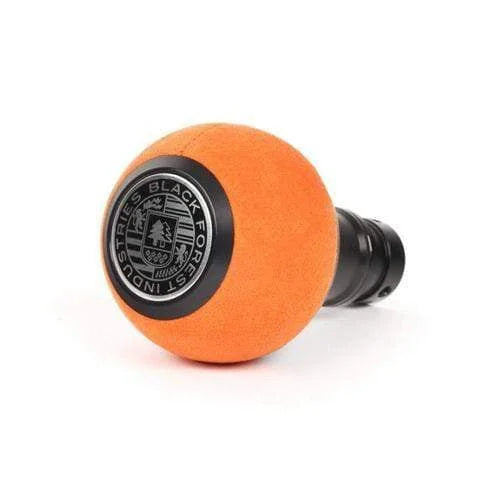 BFI GS2 Heavy Weight Shift Knob - Orange Alcantara - Black Anodized (Porsche 964-997 Fitment)